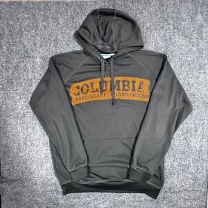 Columbia Gray Sportswear Company Hoodie with front pockets Men's Size Large